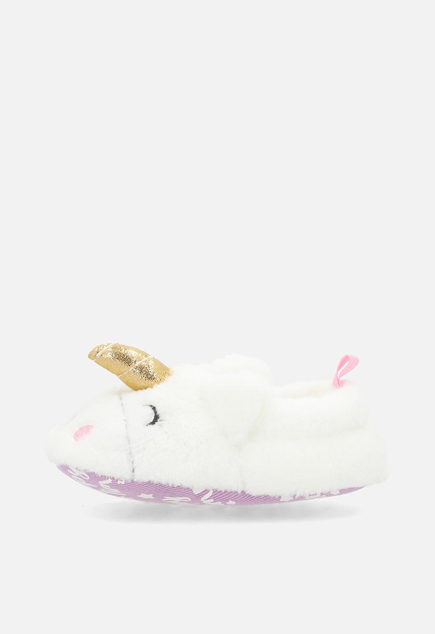 Pop Candy - Unicorn slippers - white