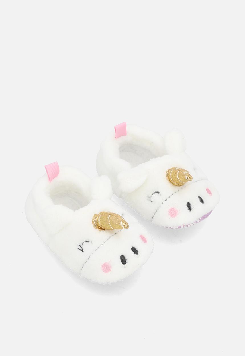 Pop Candy - Unicorn slippers - white