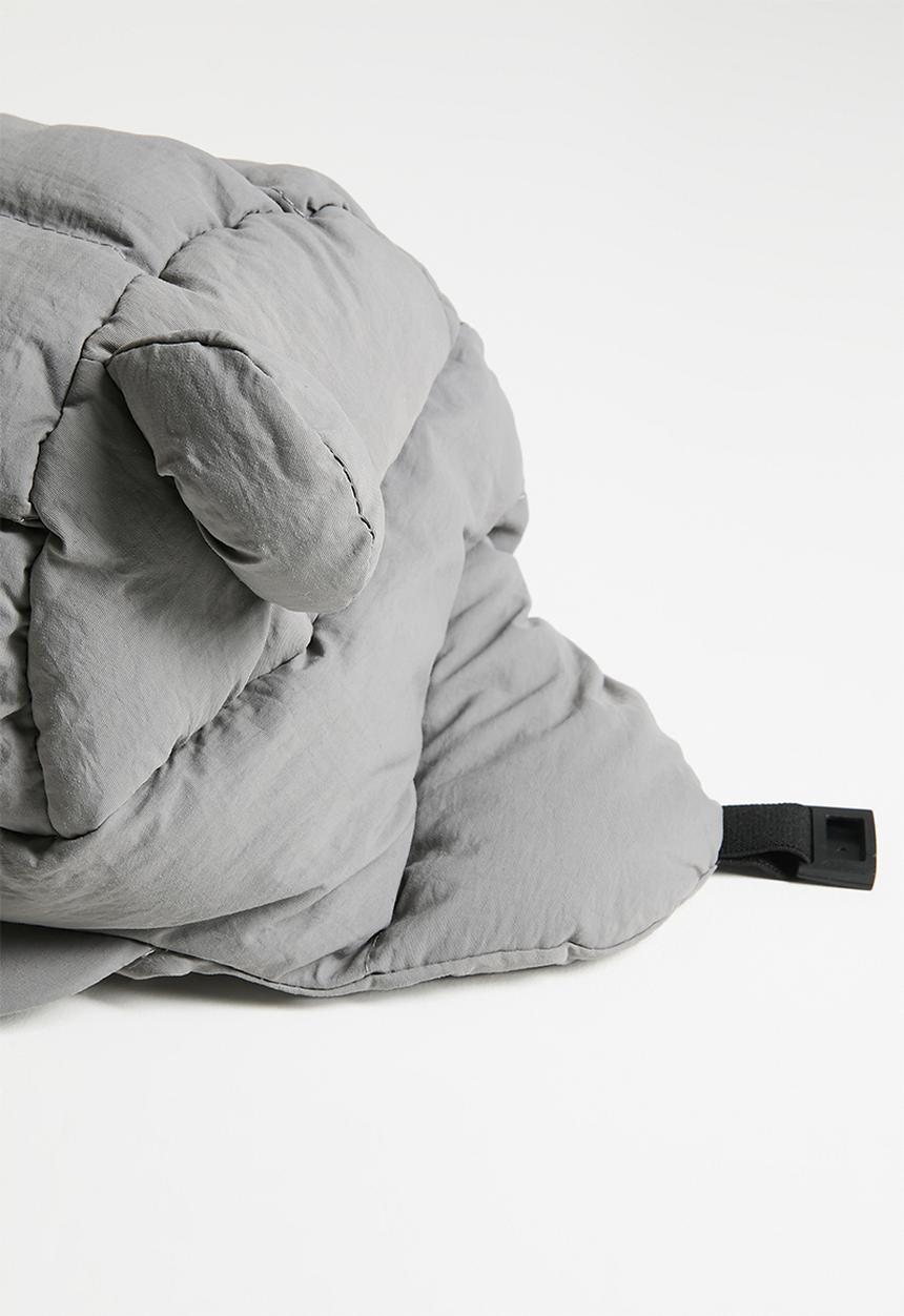 Pop Candy - Novelty quilted aviator hat - grey