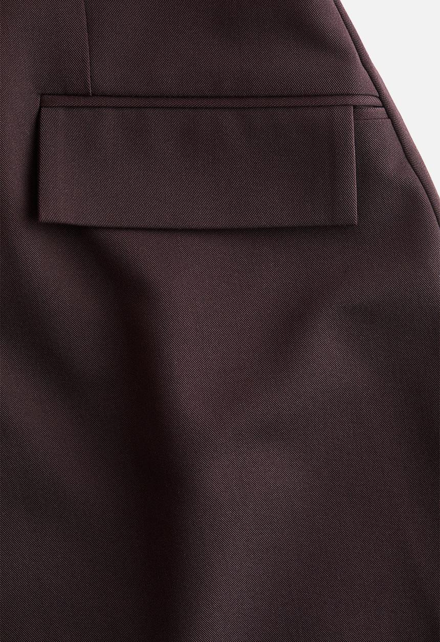 H&M - Short dress - burgundy
