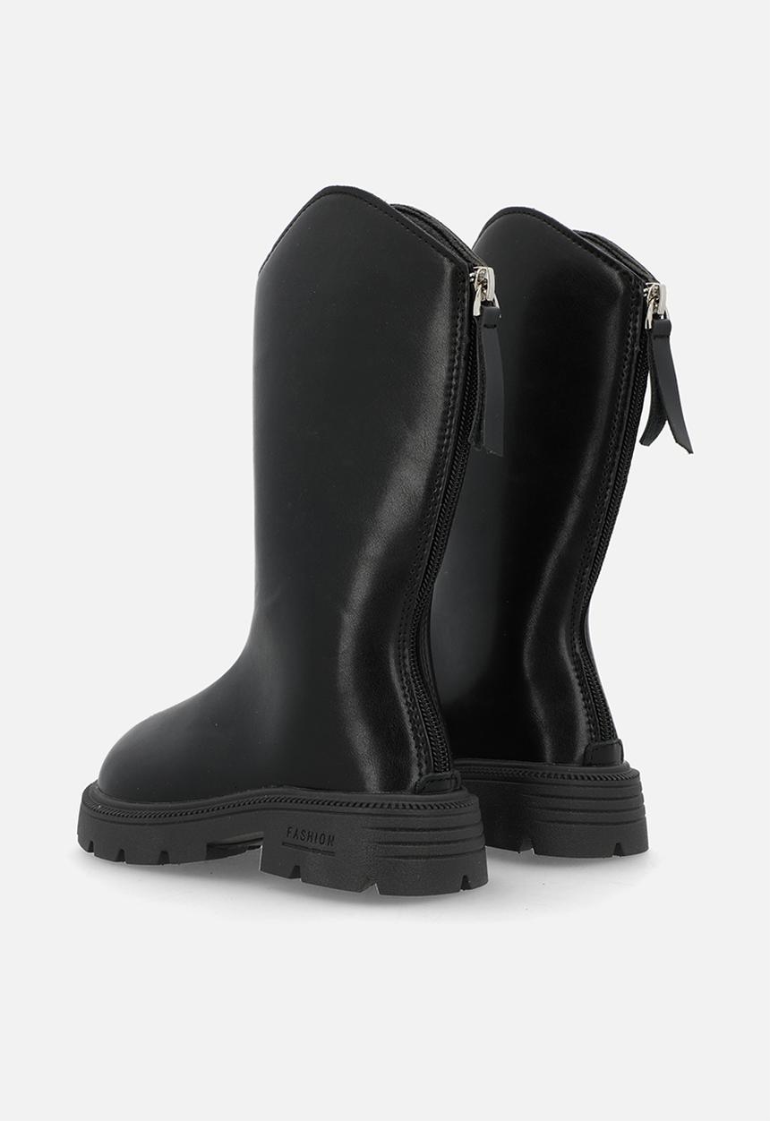 Pop Candy - PU tall boots - black