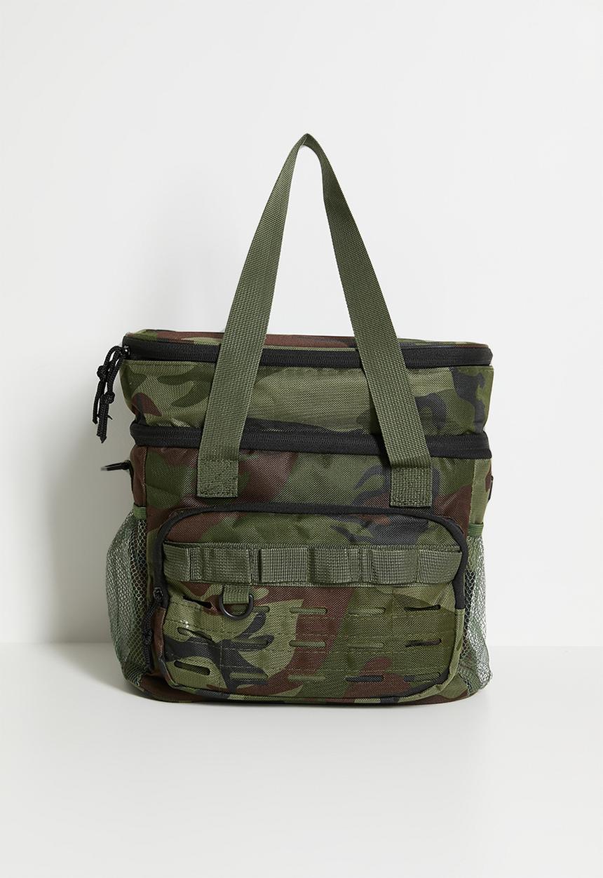 Pop Candy - Lunch bag with strap - green camo