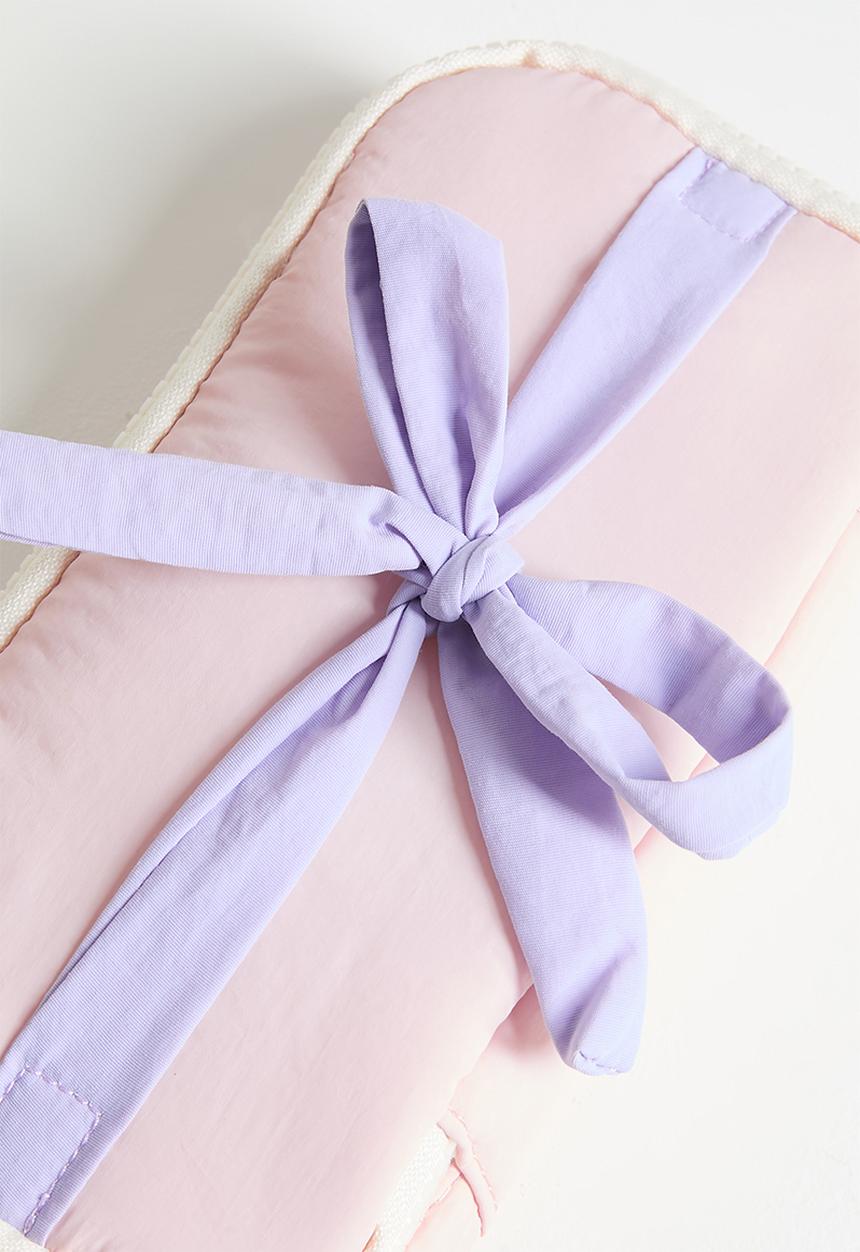 Pop Candy - Cosmetic bag with contrast bow - pink & lilac