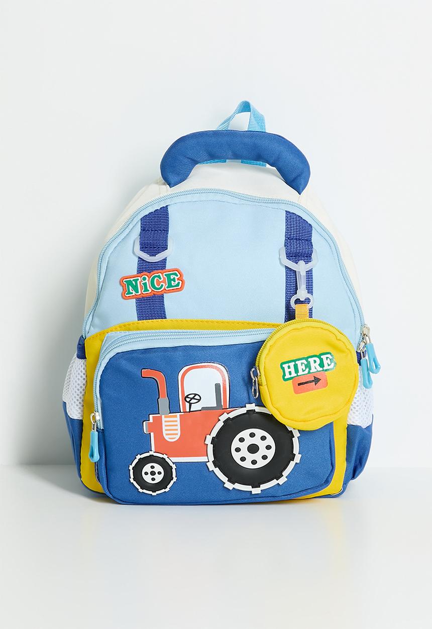 Pop Candy - Tractor backpack - blue/multi