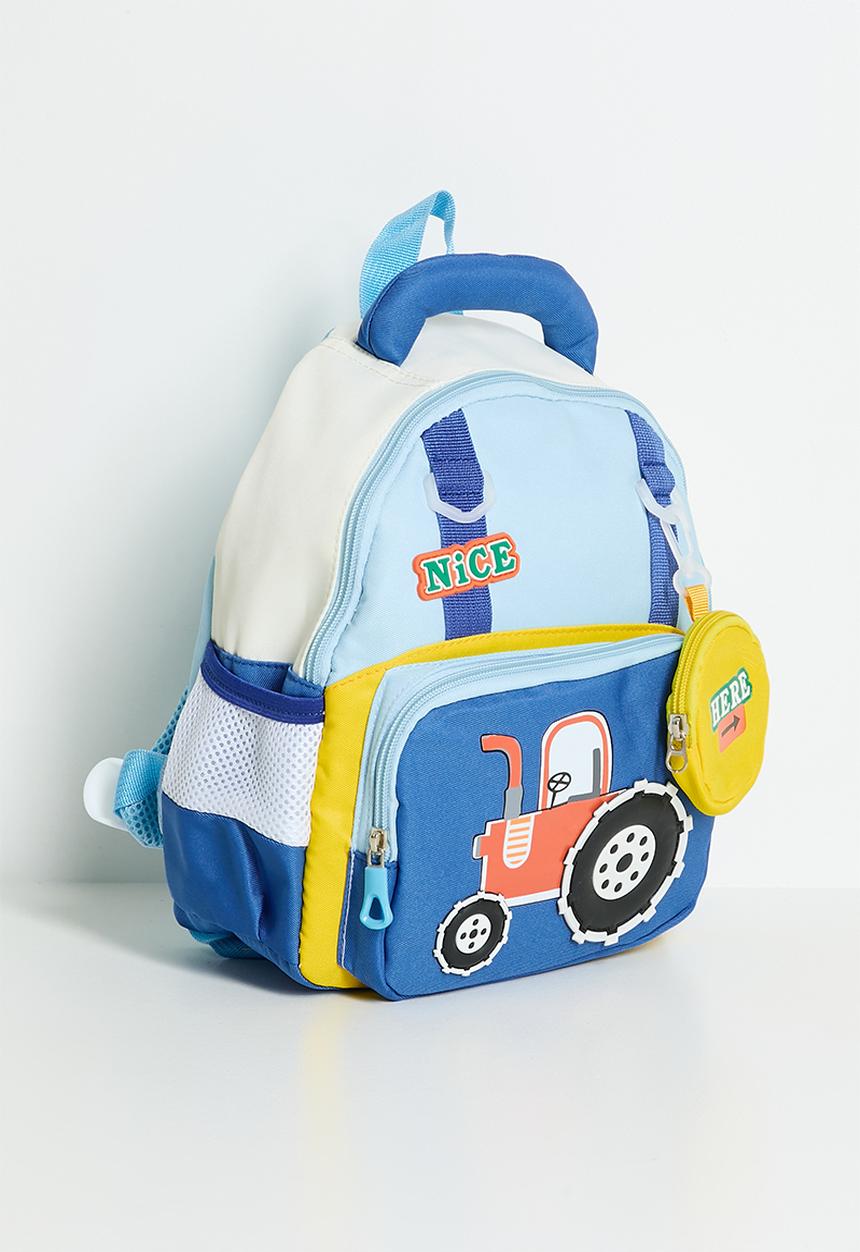 Pop Candy - Tractor backpack - blue/multi