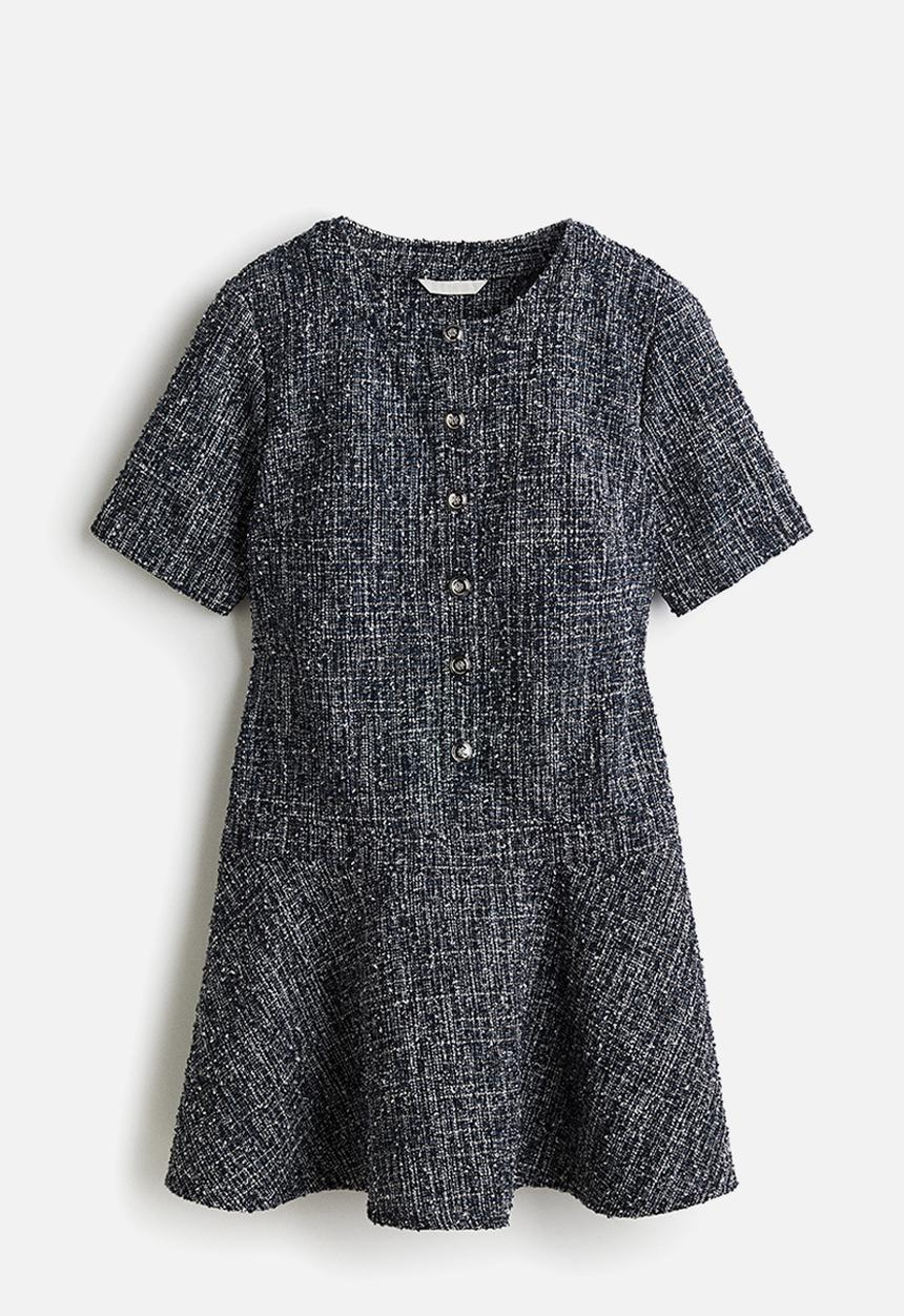 H&M - Bouclé dress - dark blue
