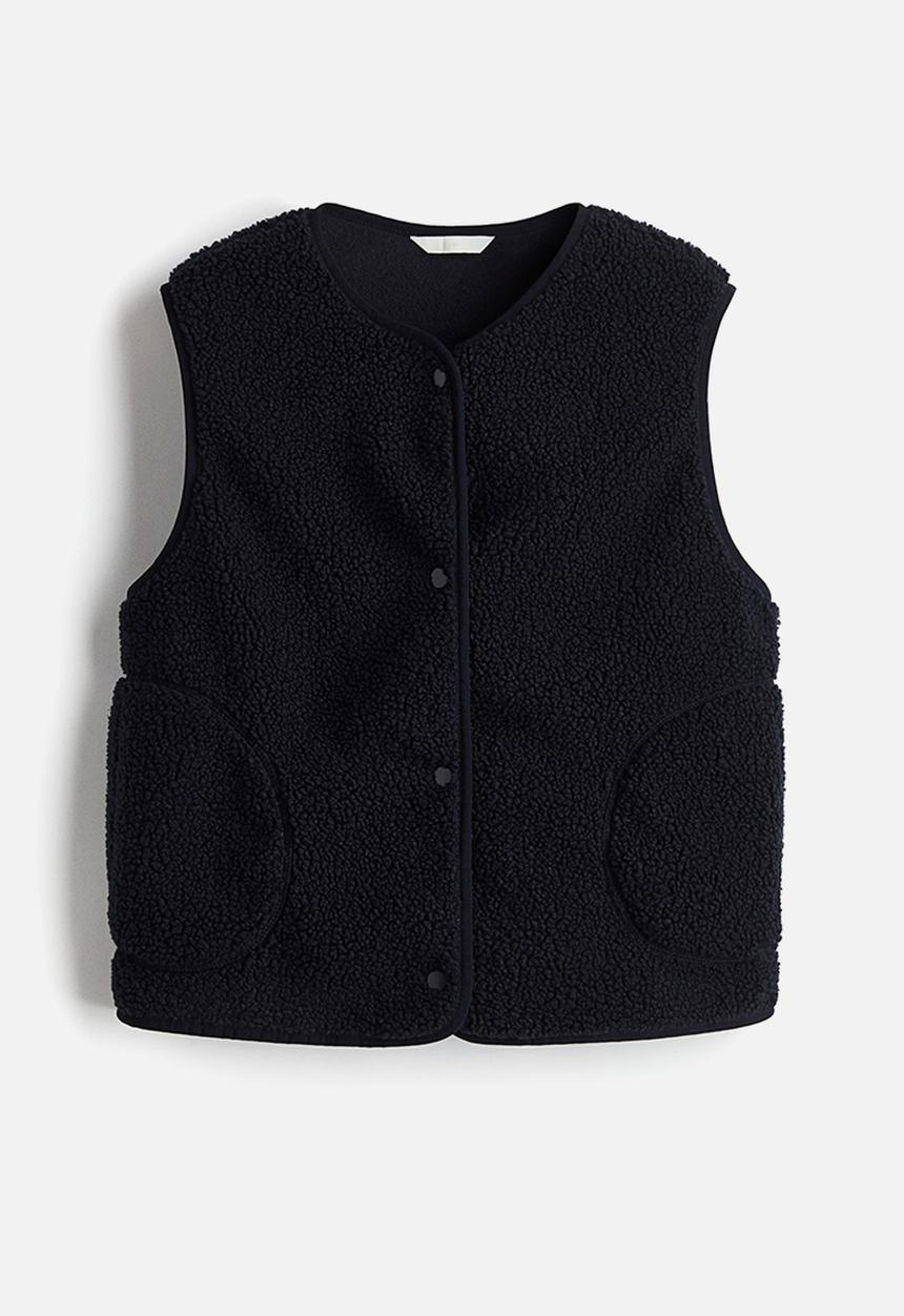 H&M - Teddy gilet - navy blue