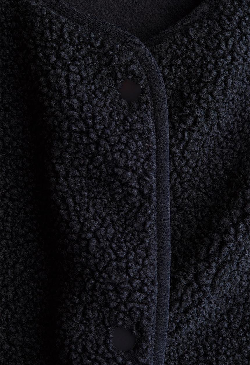 H&M - Teddy gilet - navy blue