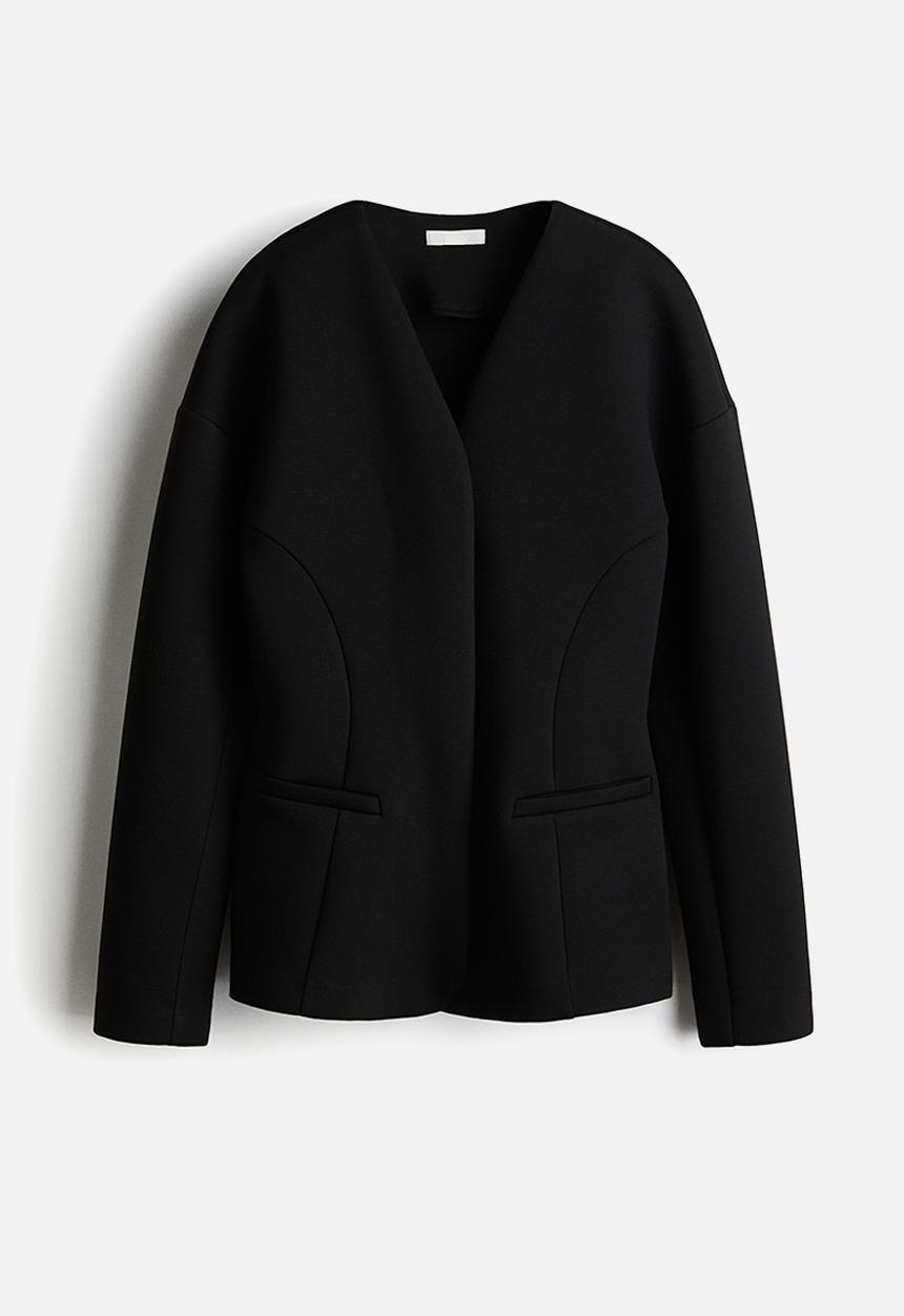H&M - Scuba blazer - black