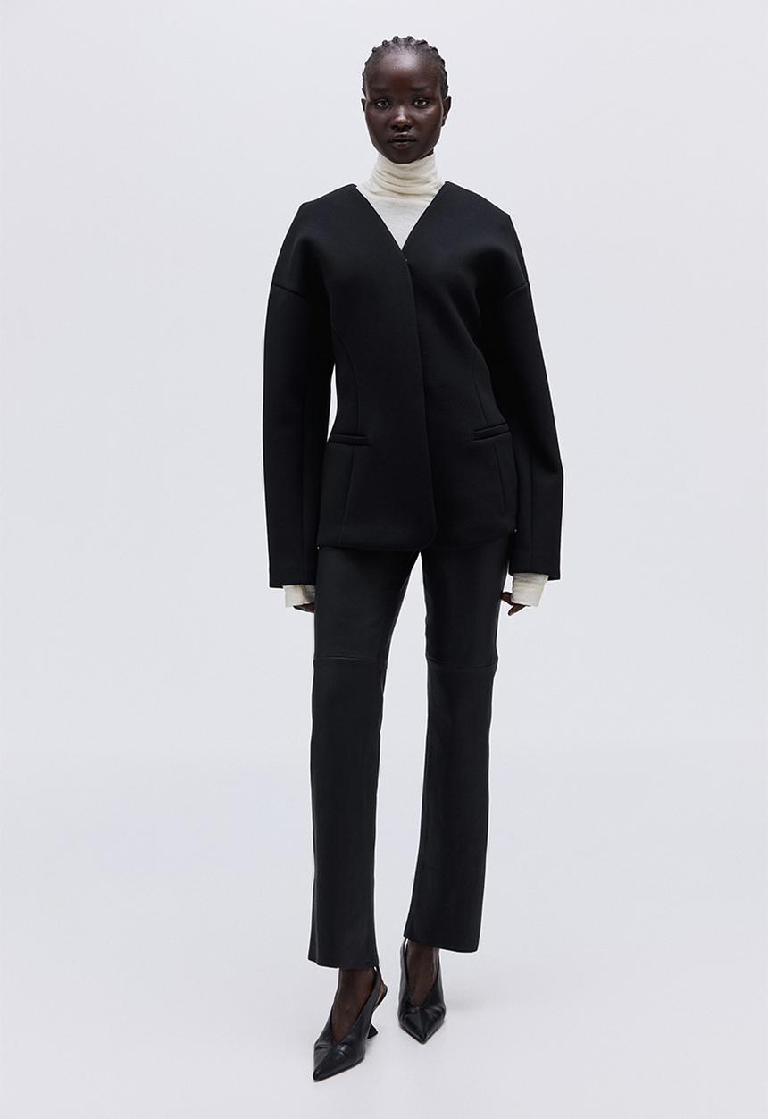 H&M - Scuba blazer - black