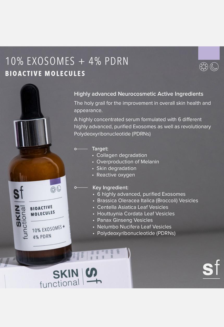 SKIN functional - 10%. Exosomes + 4% PDRN Bioactive Molecules Serum - 30ml