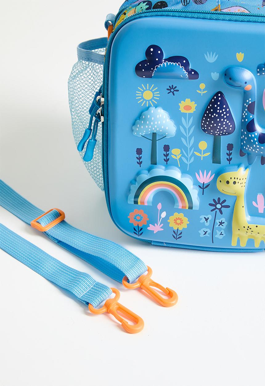Pop Candy - Hard cover lunch bag - blue 