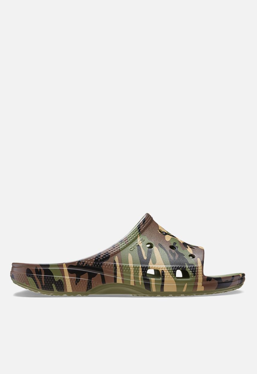 Crocs - Mens Camouflage Slide - Army Green/Multi