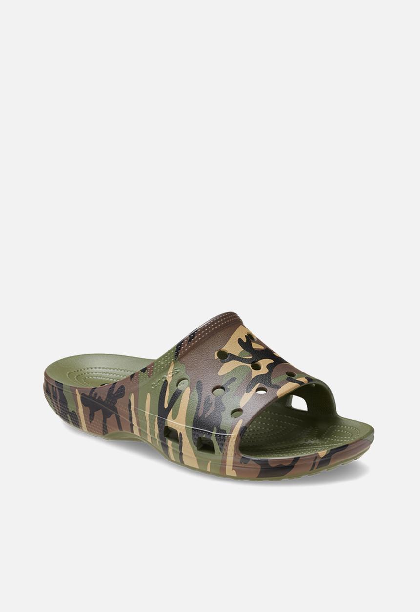 Crocs - Mens Camouflage Slide - Army Green/Multi