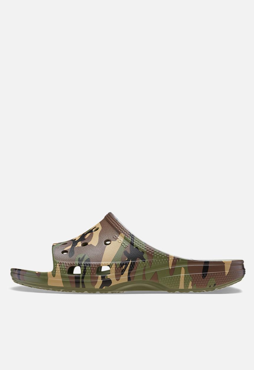 Crocs - Mens Camouflage Slide - Army Green/Multi