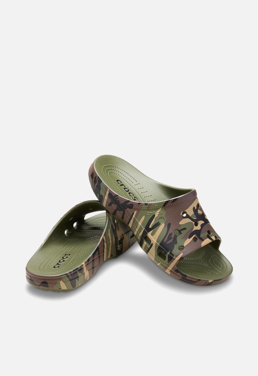 Crocs - Mens Camouflage Slide - Army Green/Multi