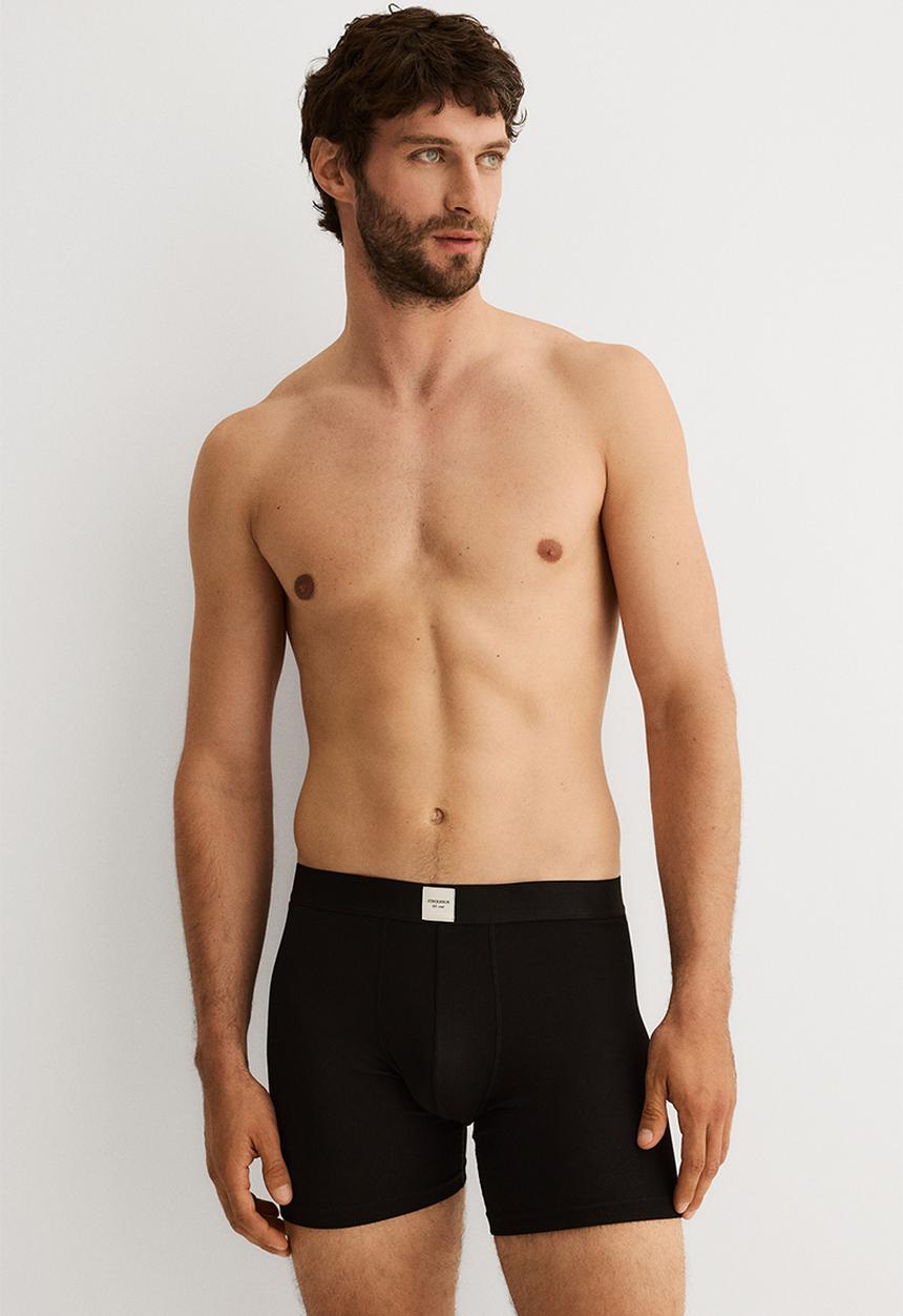 H&M - 3-Pack mid trunks with lycra® - dark green