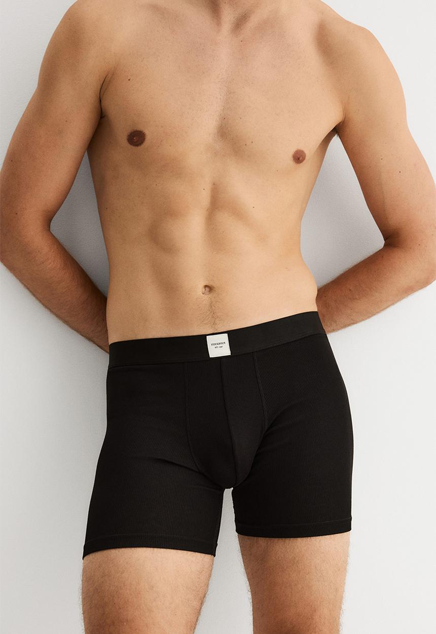 H&M - 3-Pack mid trunks with lycra® - dark green