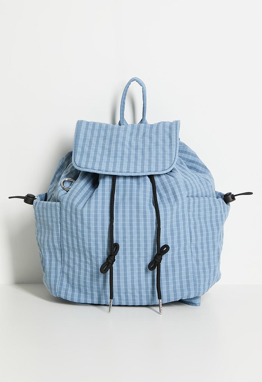 Pop Candy - Pouch-style backpack - blue/check