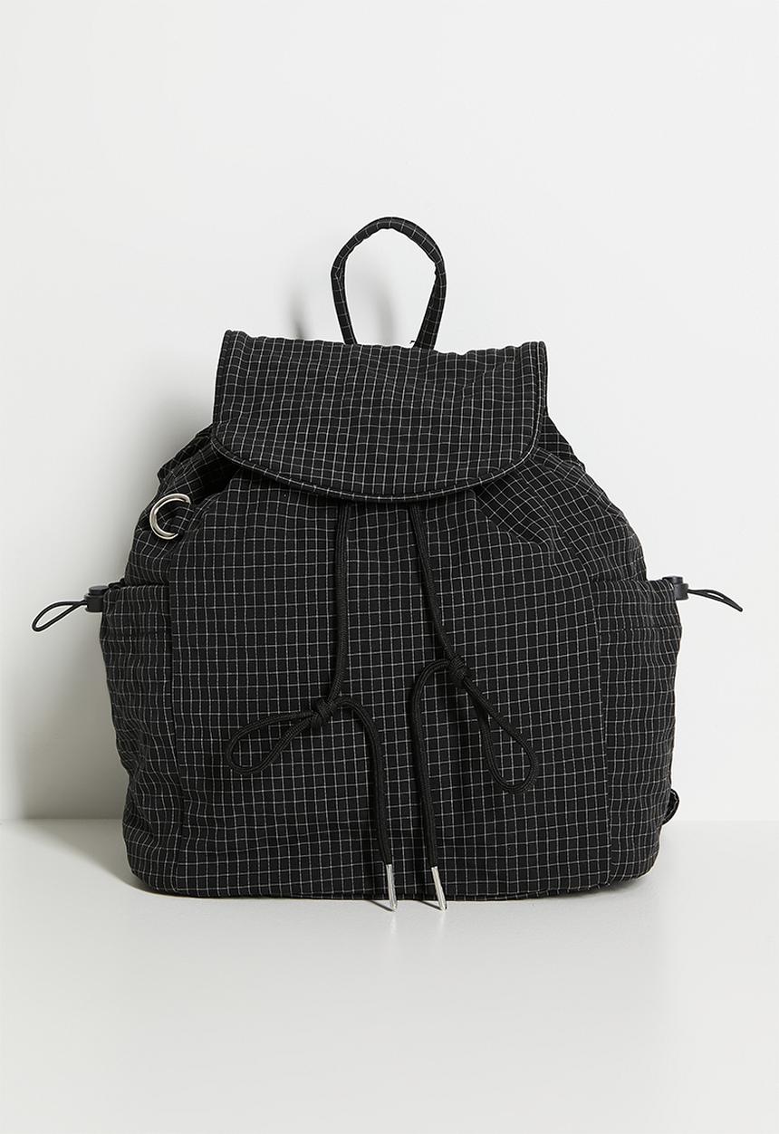 Pop Candy - Pouch-style backpack - black/check