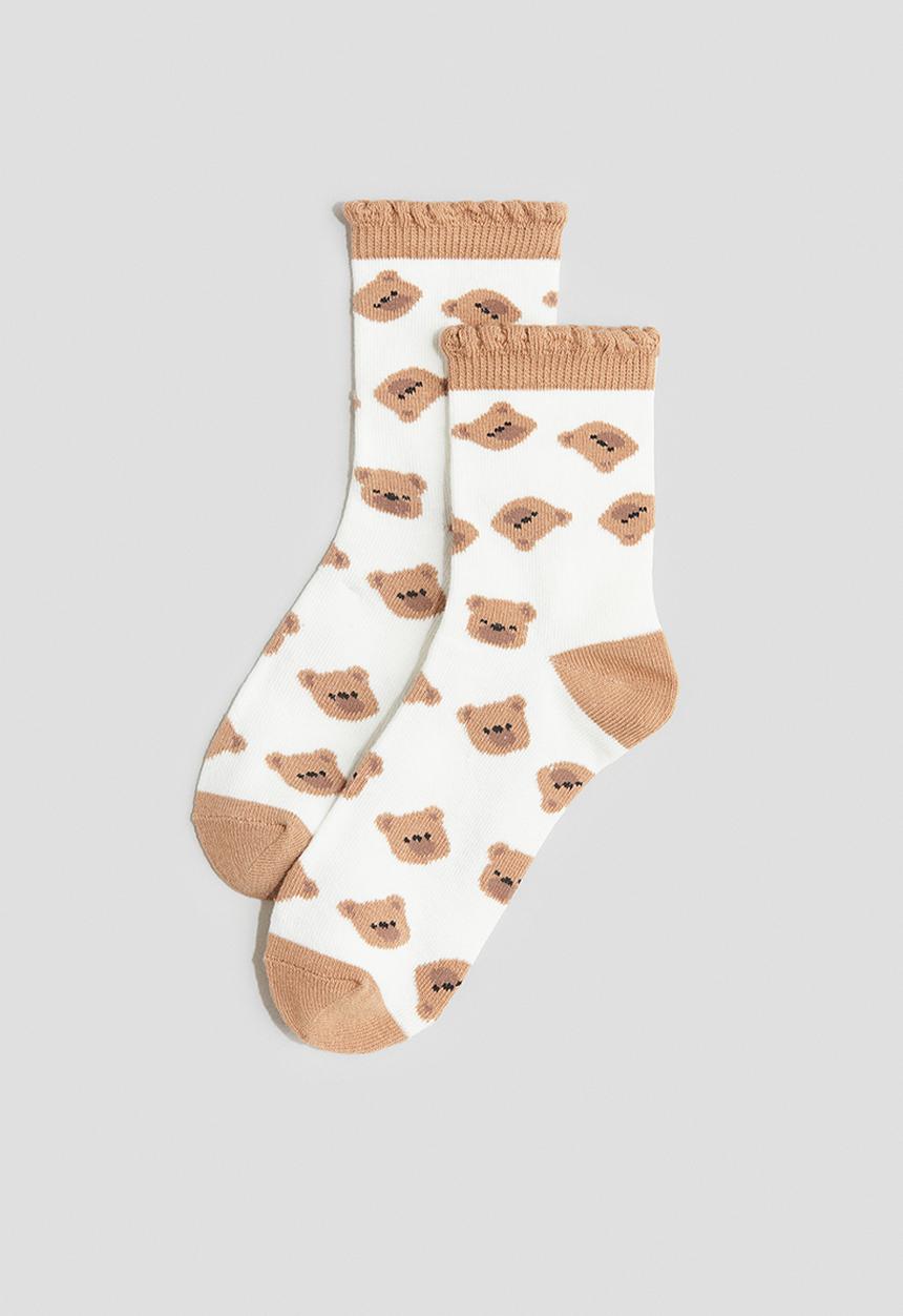 H&M - 7-Pack socks - white/bears 