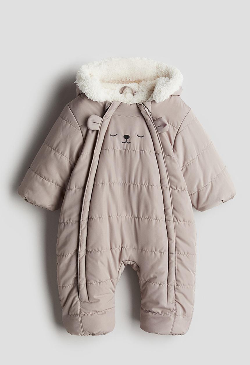 H&M - Padded all-in-one suit - greige