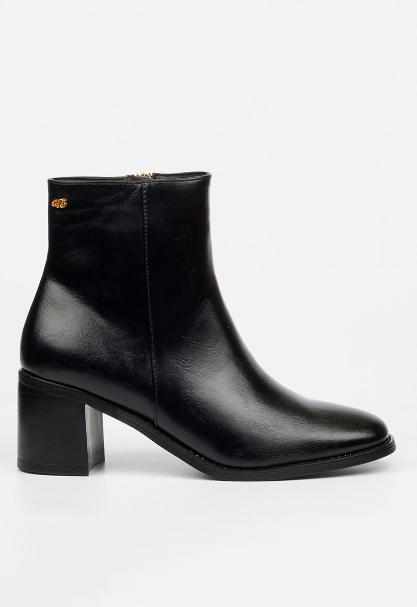 Miss Black - Zuri 1 block heel ankle boot - black
