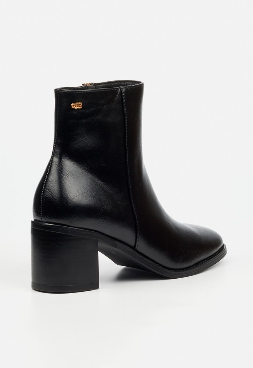 Miss Black - Zuri 1 block heel ankle boot - black