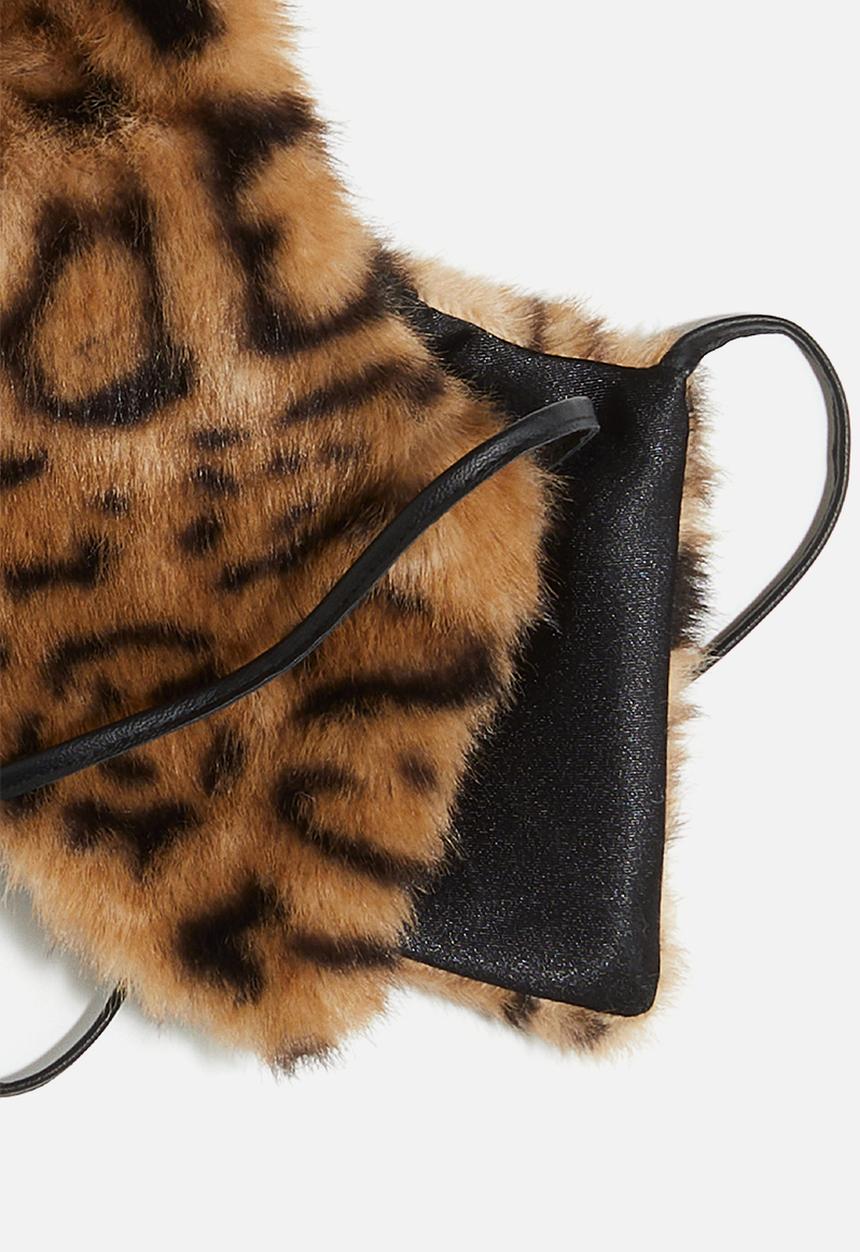 H&M - Collar - beige/leopard print