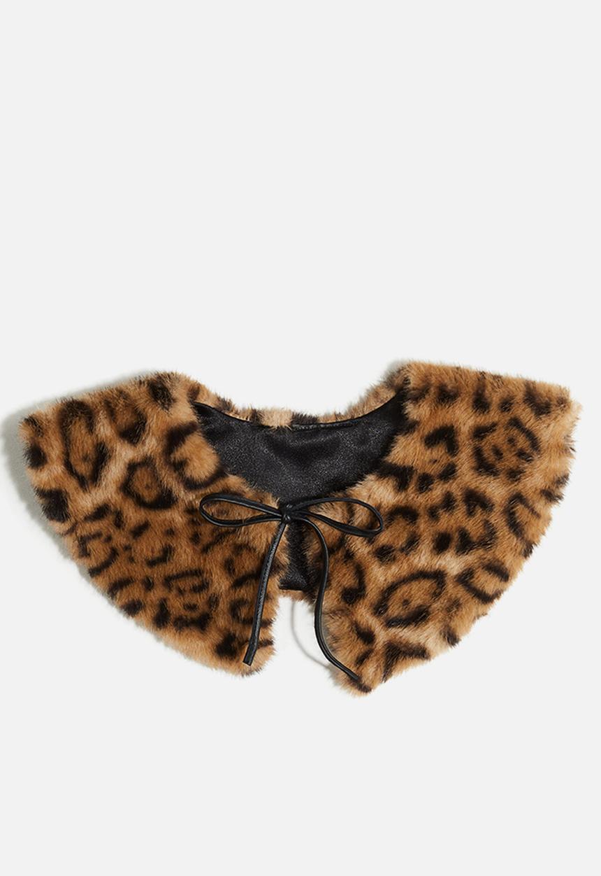 H&M - Collar - beige/leopard print
