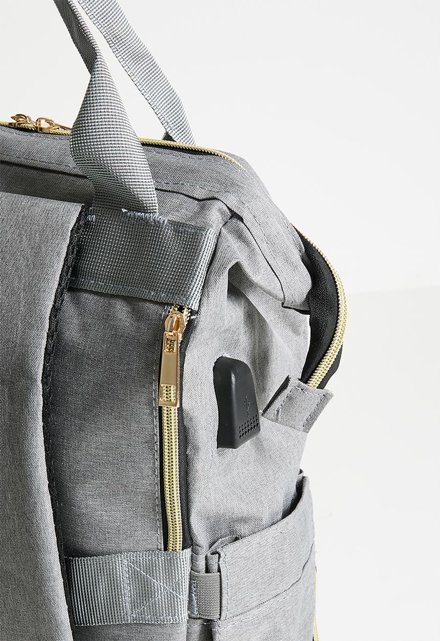 Pop Candy - Diaper bag backpack - grey