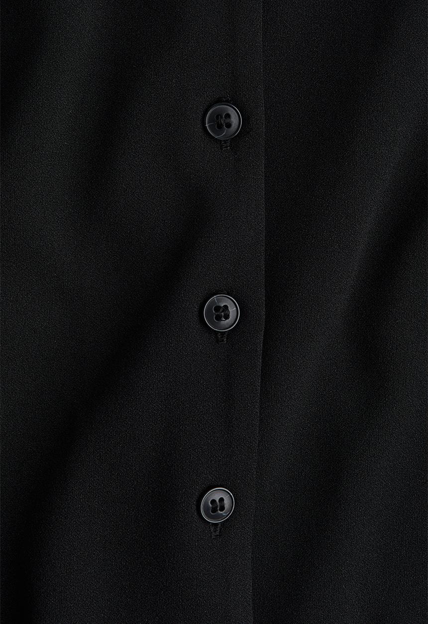 H&M - Button-front top - black