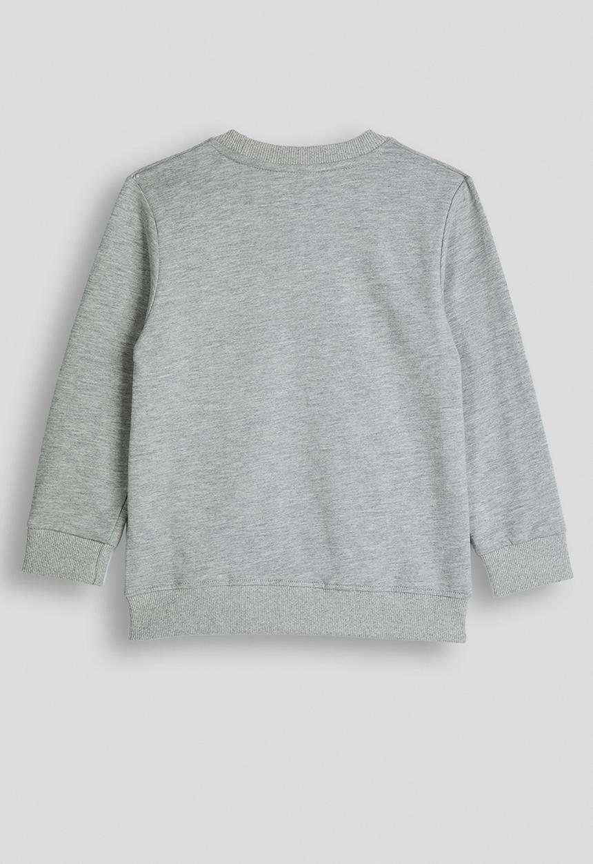 Pop Candy - Sweatshirt with applique slogan - grey/rainbow