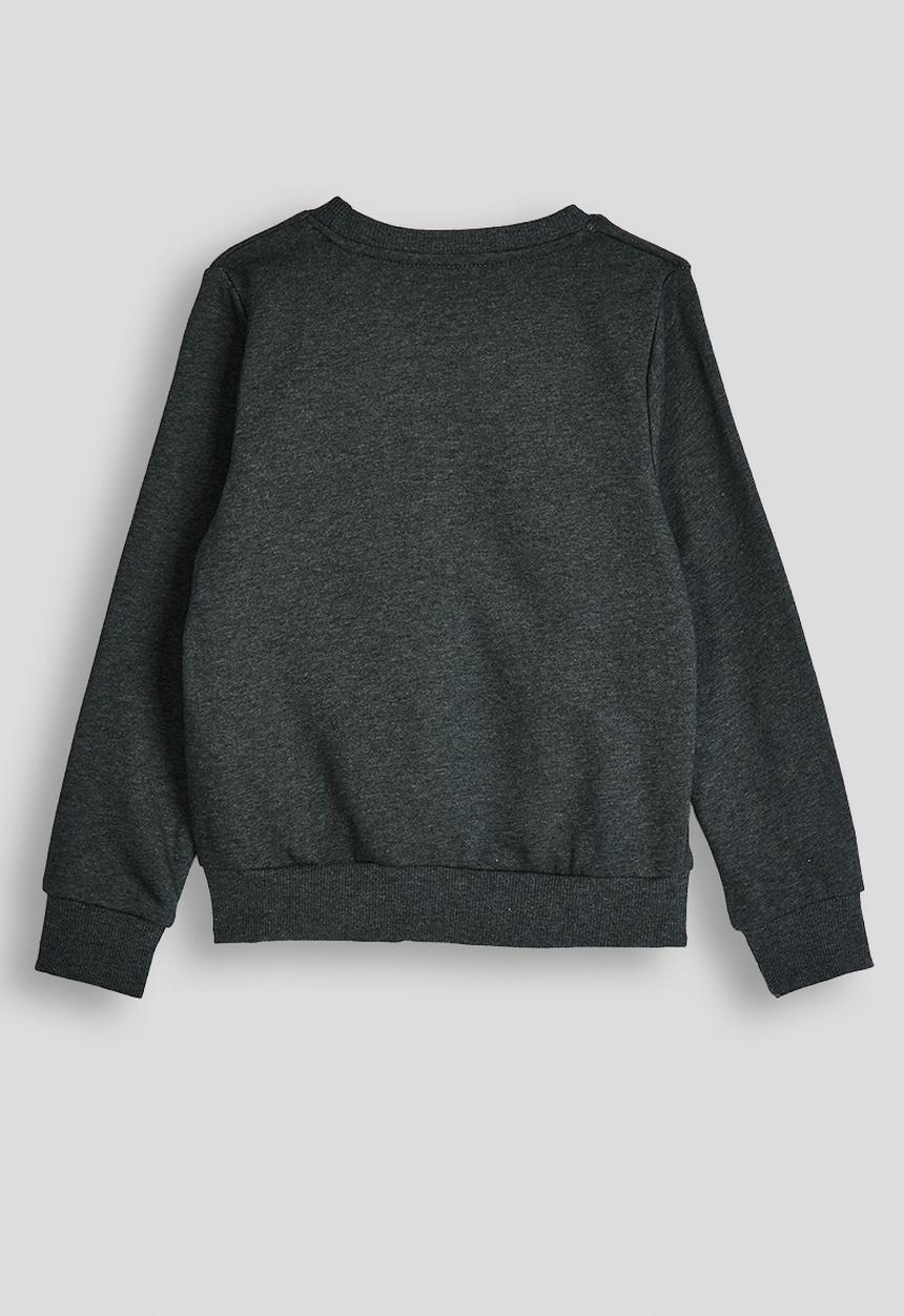 Pop Candy - Embroidered graphic print sweater - dark grey/spaceship