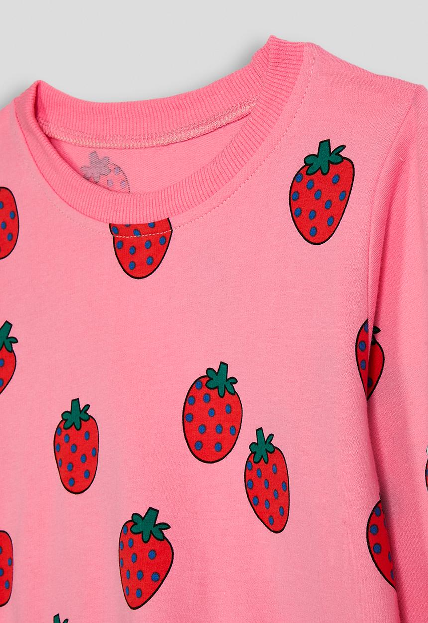 Pop Candy - Sweatshirt - pink/strawberry aop