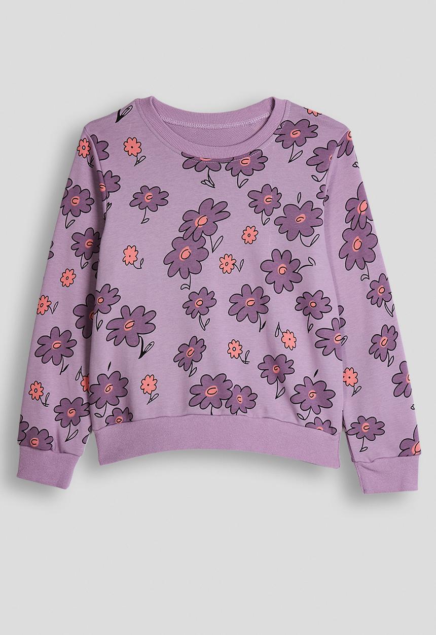 Pop Candy - Sweatshirt - purple/floral aop