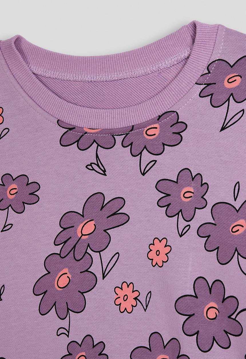 Pop Candy - Sweatshirt - purple/floral aop