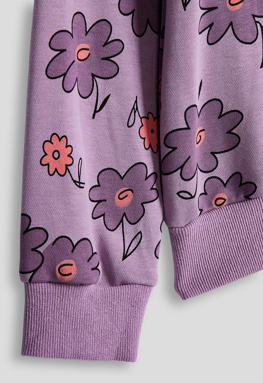 Pop Candy - Sweatshirt - purple/floral aop