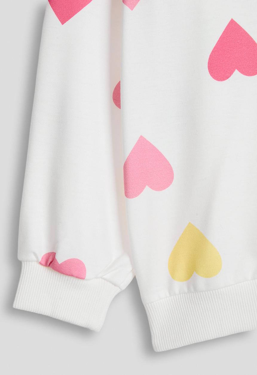 Pop Candy - Sweat top - white/hearts