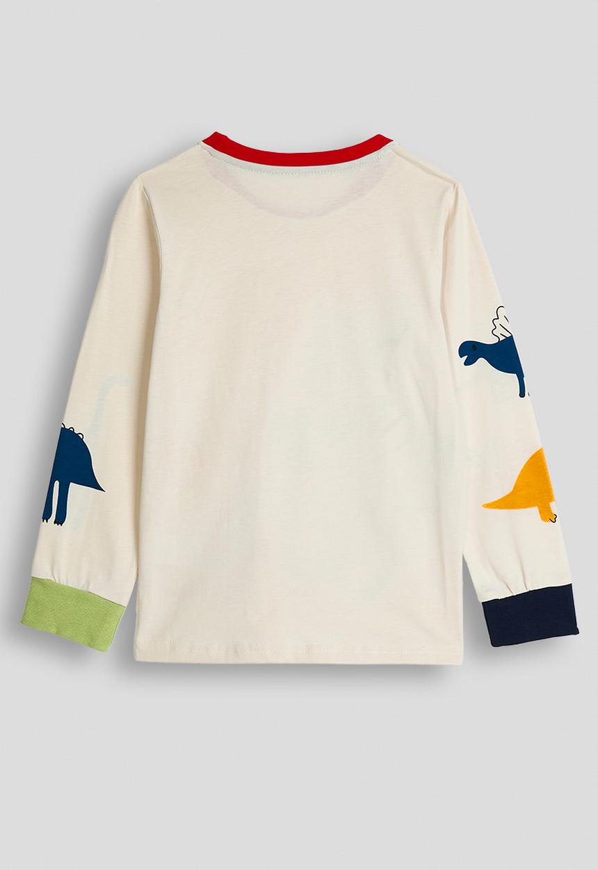 Pop Candy - Dino graphic print sweater - white/multi