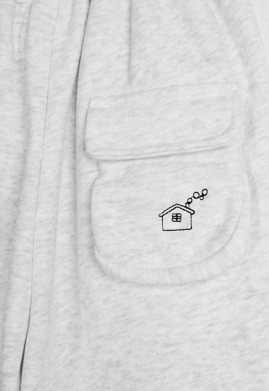 Pop Candy - Parachute sweatpants - white smoke