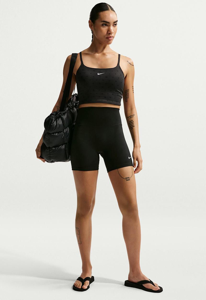 Nike - Nike One Women's High-Waisted 5" Biker Shorts - Black/White
