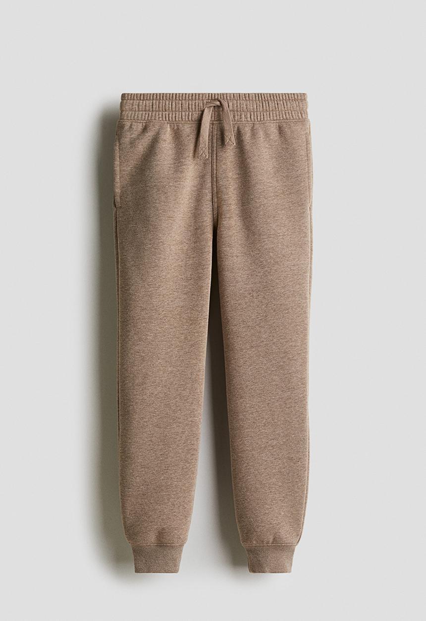 H&M - Cotton sweatshirt joggers - beige marl
