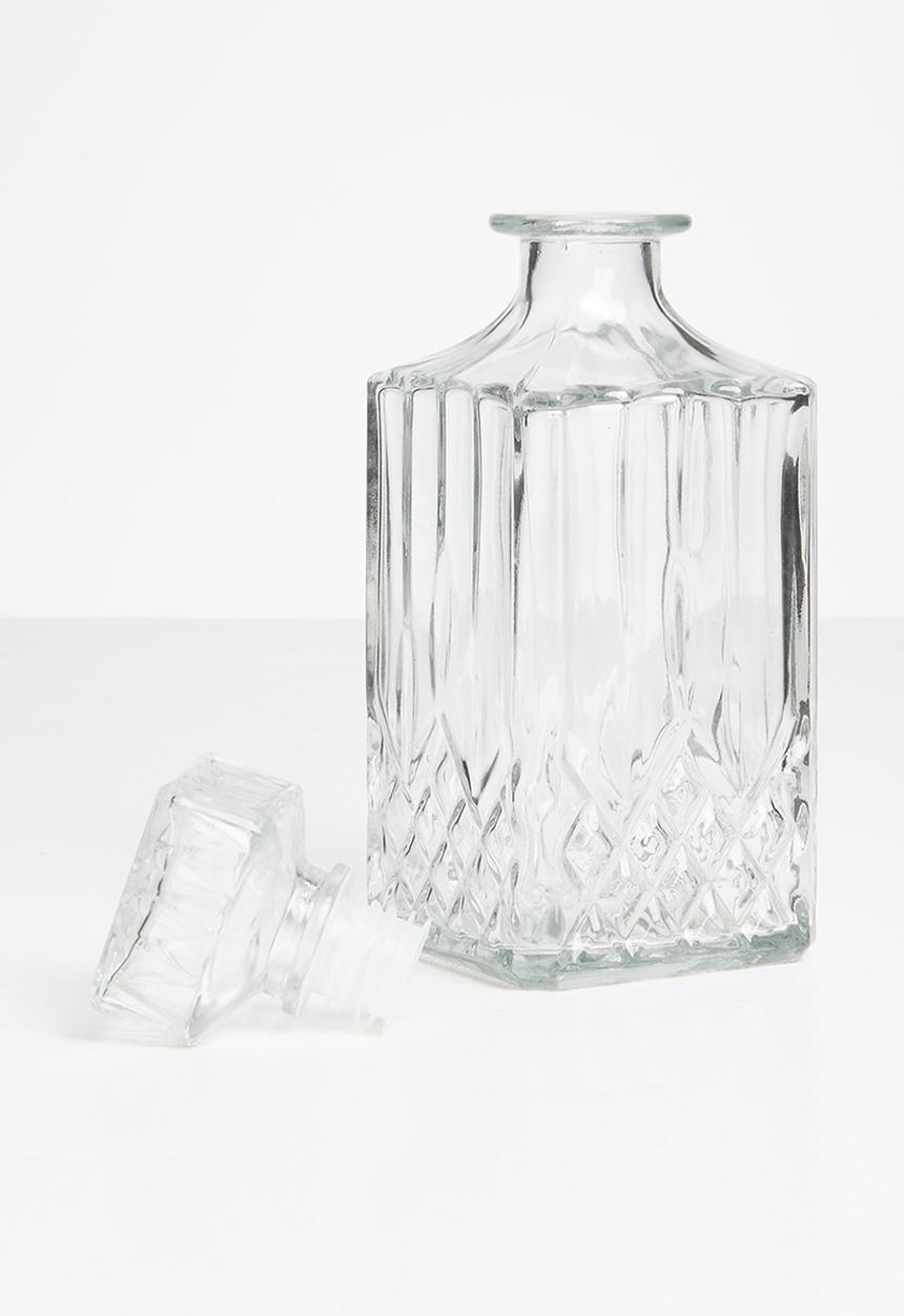 Excellent Houseware - Crista Decanter & Glass Set - Clear
