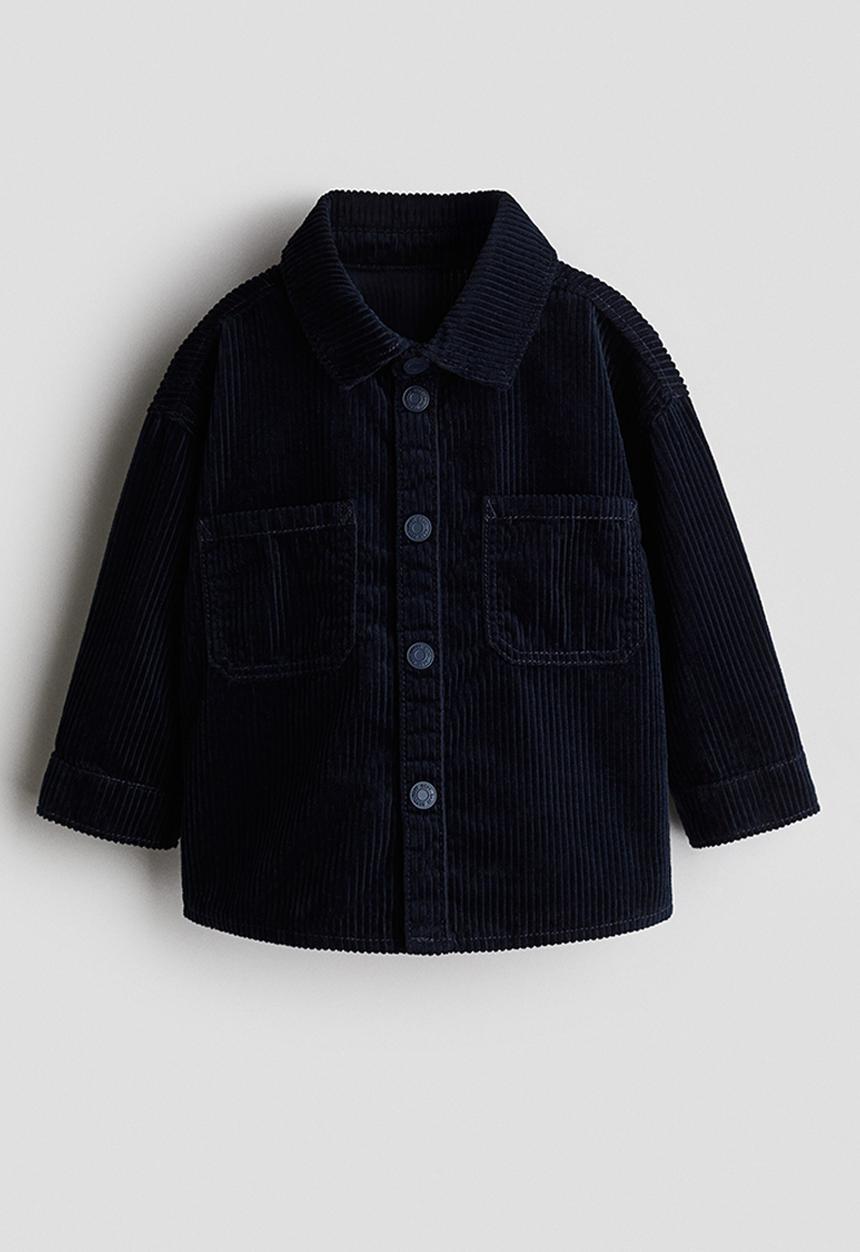 H&M - Cotton corduroy shirt - navy blue