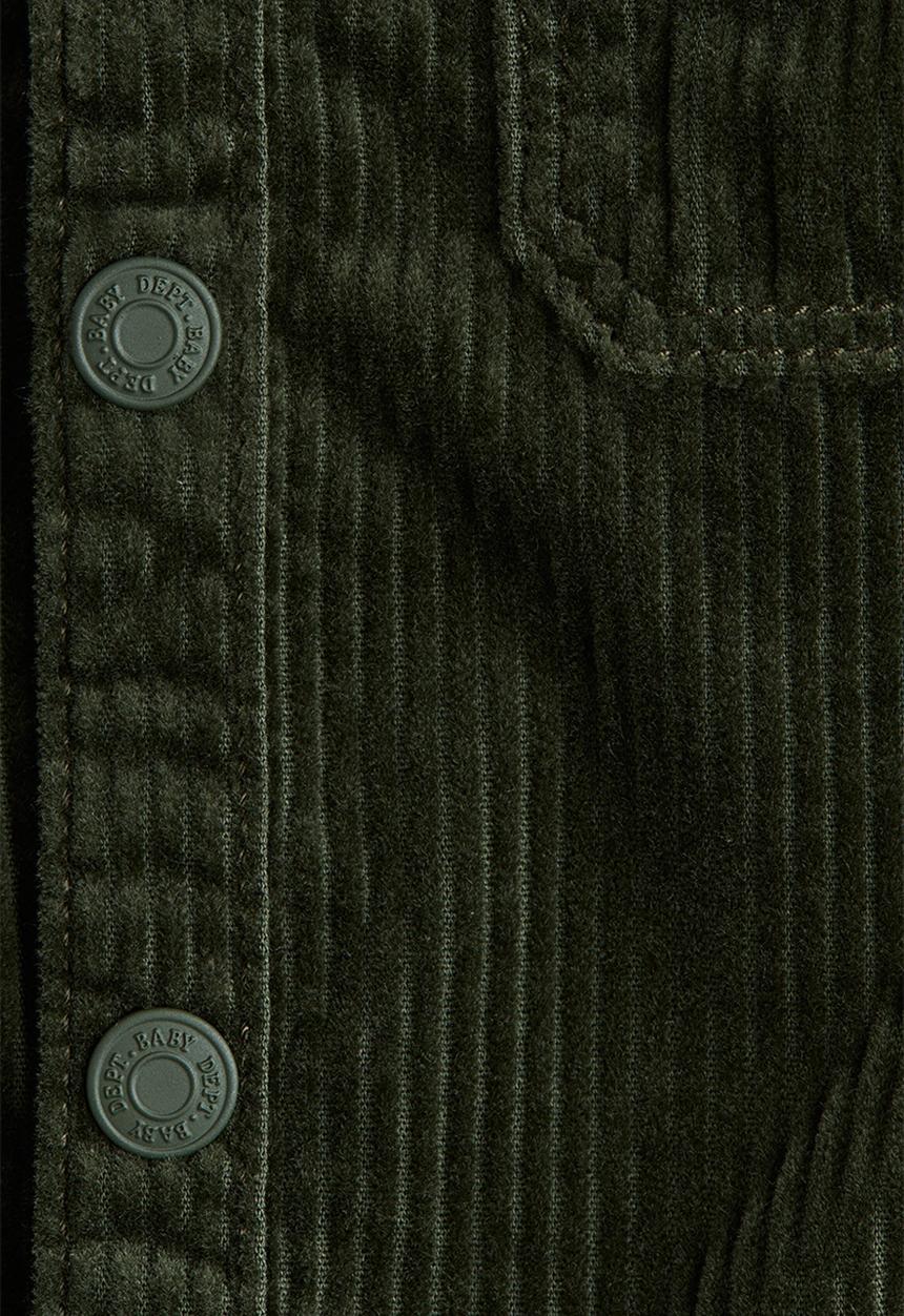 H&M - Cotton corduroy shirt - dark green 
