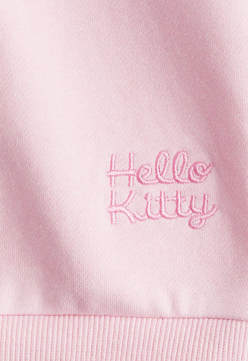 H&M - Motif-detail sweatshirt - light pink/hello kitty