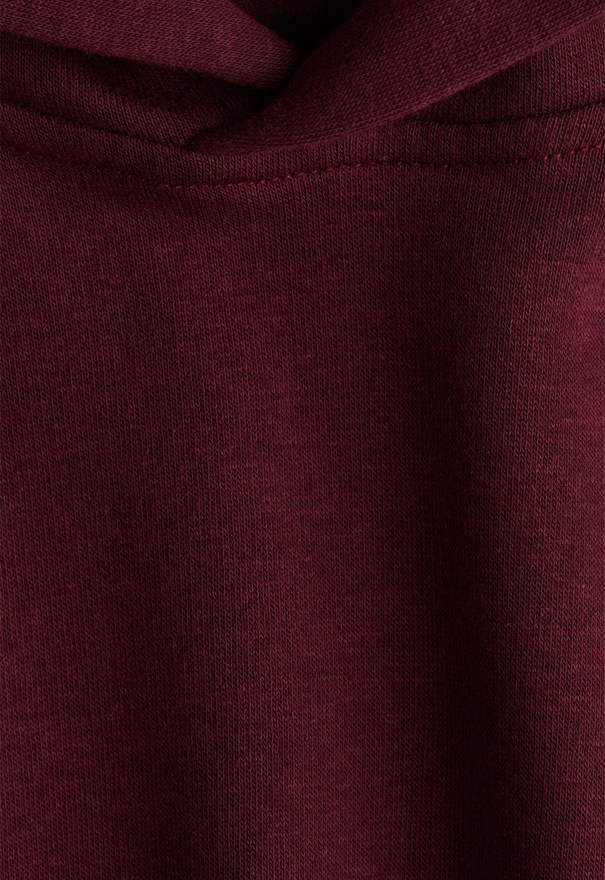 H&M - Hoodie - dark red 