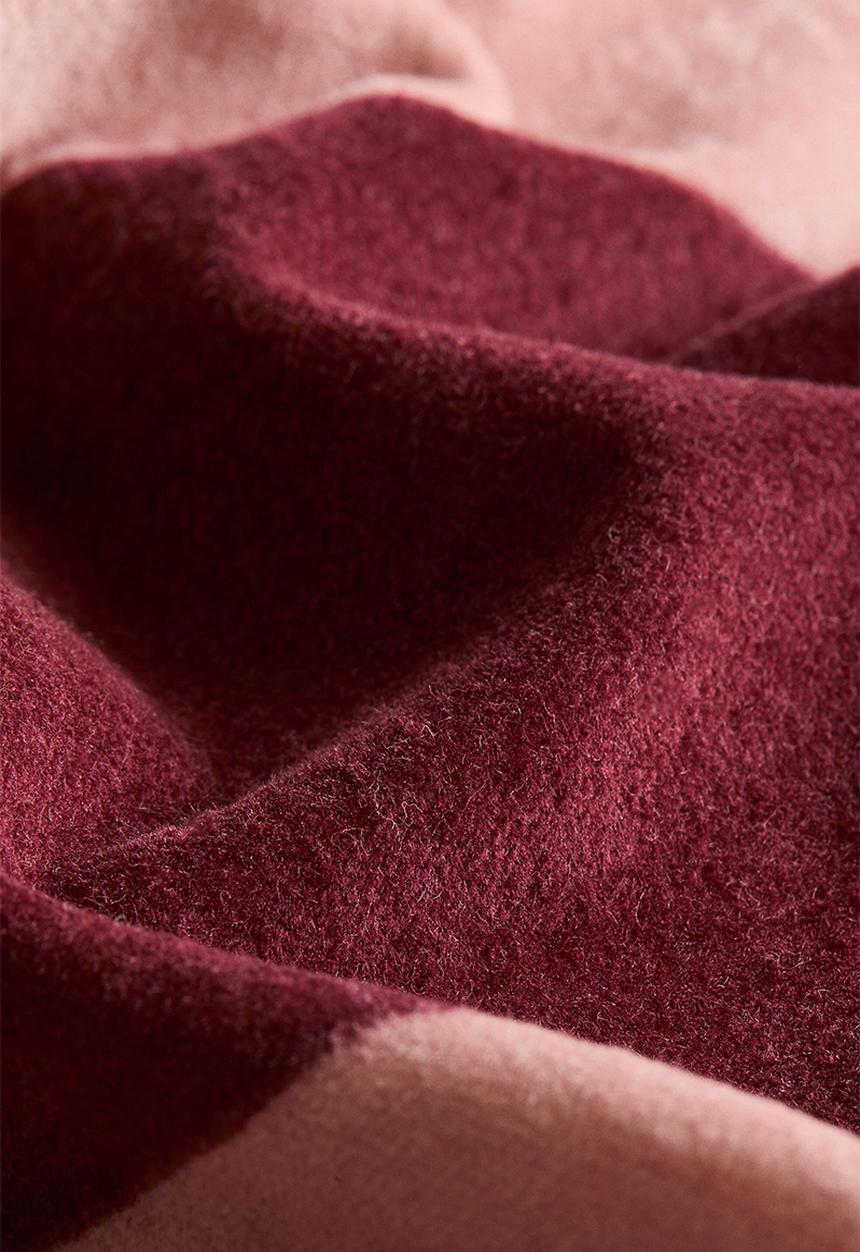 H&M - Checked velvet cushion cover - pink/checked 