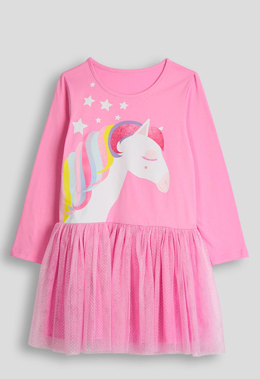 Pop Candy - Gathered hem sweater dress - pink/pony